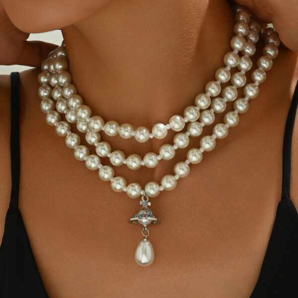 copper_multi-layer_pearl_necklace_with_orb_pendant_&_stones_41-50cm_image_1